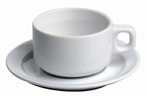 Sous-tasse à thé porcelaine Oslo blanc 13.3 cm x 10 Sarreguemines