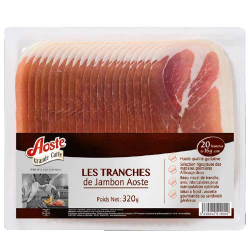 Aoste Jambon sec supérieur 20 tranches 320 g