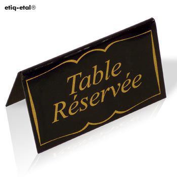 Chevalets Table Réservée (vendu par 5 )
