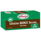 Sébalcé Gélatine Bronze bovine halal 300 feuilles 1 KG