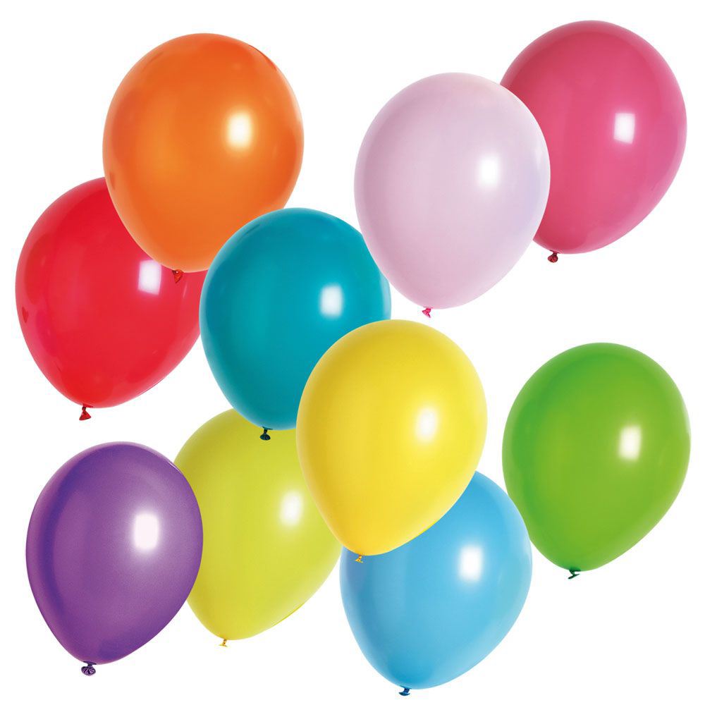 Ballons 30 cm multicolores x 100