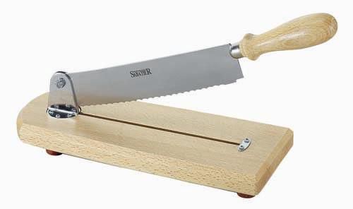 Couteau à pain inox socle bois hêtre Professional Sabatier
