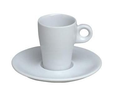 Tasse à café porcelaine Fluto blanc 7 cl x 6 Pillivuyt