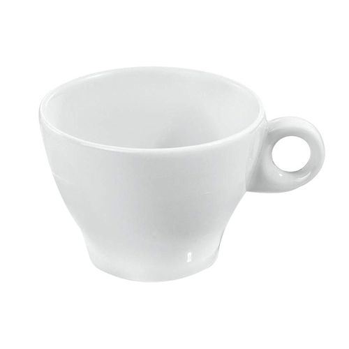 Tasse à thé porcelaine Fluto blanc 16 cl x 6 Pillivuyt