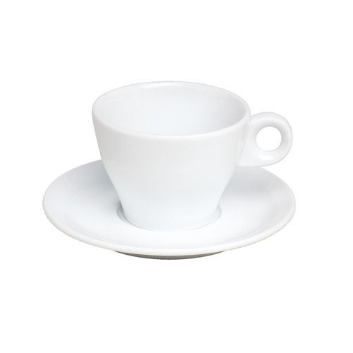 Sous-tasses à thé porcelaine Fluto blanc x 6 Pillivuyt