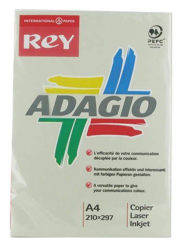 Ramette papier A4 Adagio 80 g/m² gris