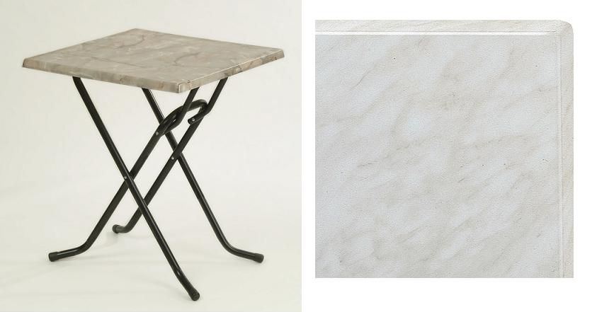 Table de terrasse Lorraine marbré 70 x 70 cm SM France - TB240018