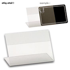 Etiq Etal Chevalet transparent 6 x 4 cm x 10