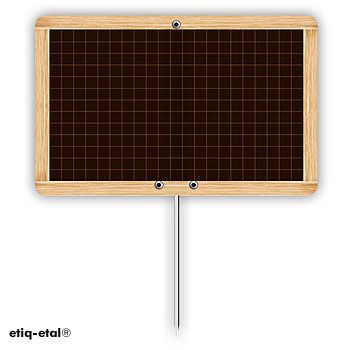 Etiquette ardoises DANTAN 15 x 10 cm (vendu par 10)