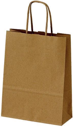 Sac Kraft 24 x 31 cm brun poignées torsadées x 50