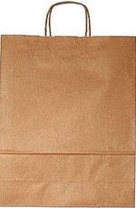 Sac Kraft 35 x 44 cm brun poignées torsadées x 50