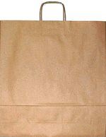 Sac Kraft 46 x 50 cm brun poignées torsadées x 50