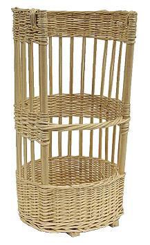 Claie à pain osier ronde grand modèle H.65 x Diam.35 cm