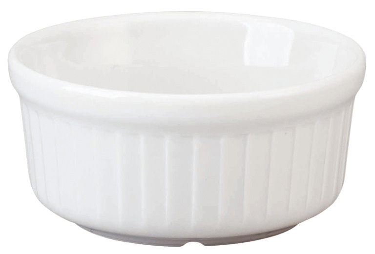 Moule à soufflé porcelaine blanche 6.5 cm 12 cm Sarreguemines