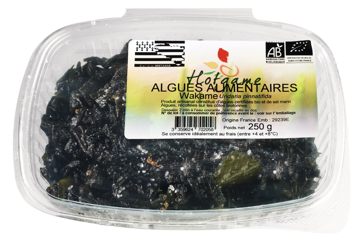 Algue Wakamé BIO 250 g catégorie 1 France