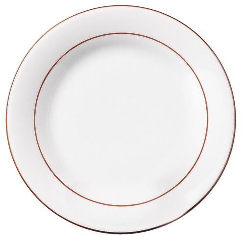 Assiette 27 cm Julia filet bordeaux x 10