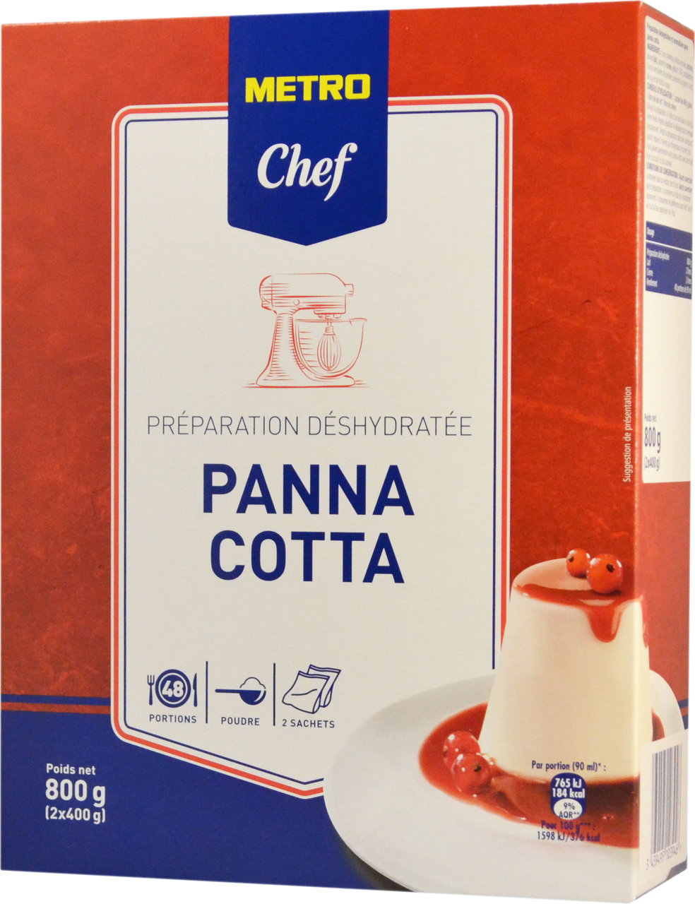 METRO Chef Préparation pour panna cotta boîte 800 g
