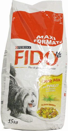 Croquettes Mix au poulet pour chien 15 kg Fido  METRO