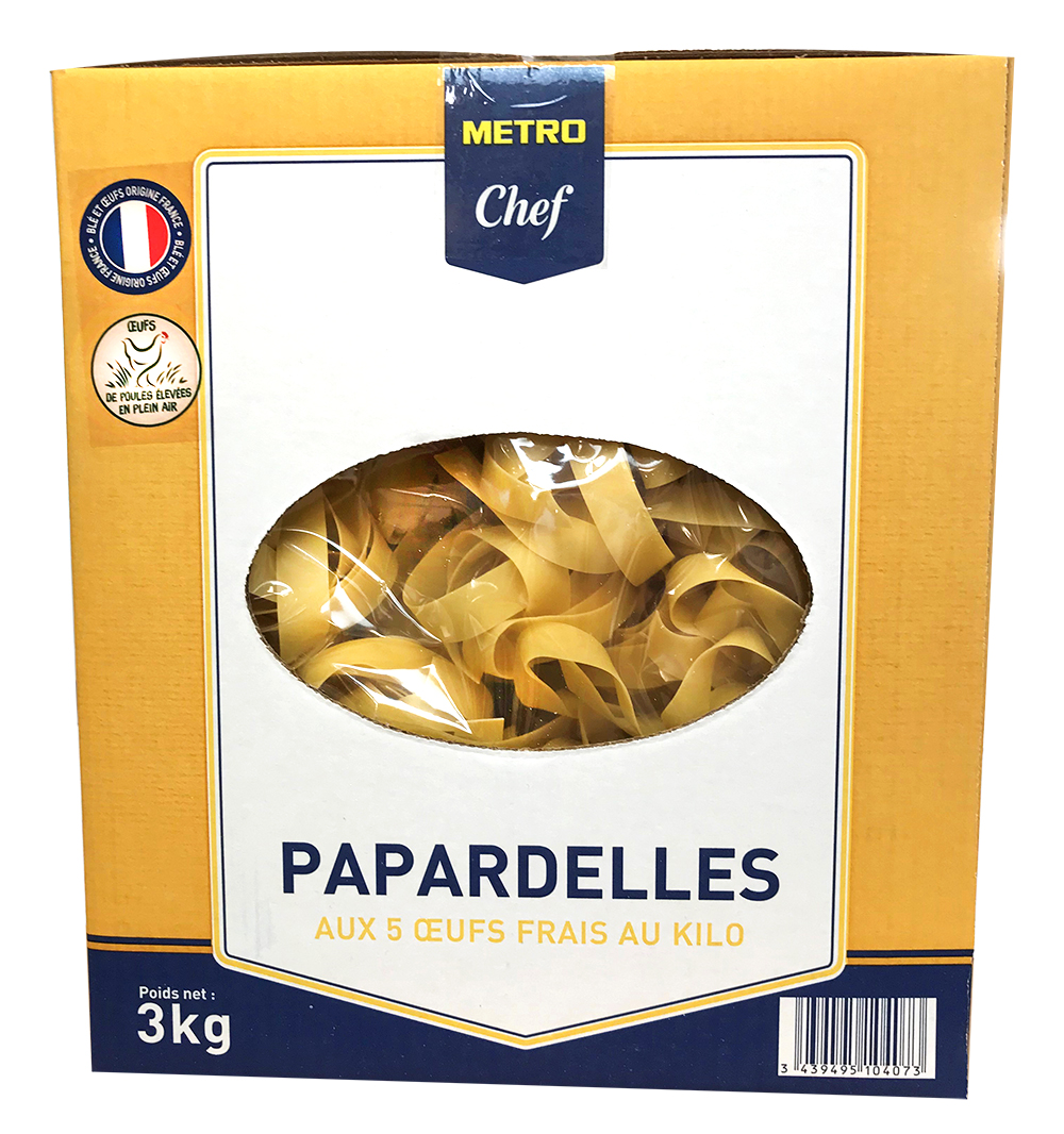 METRO Chef Pappardelle aux 5 oeufs 3 kg