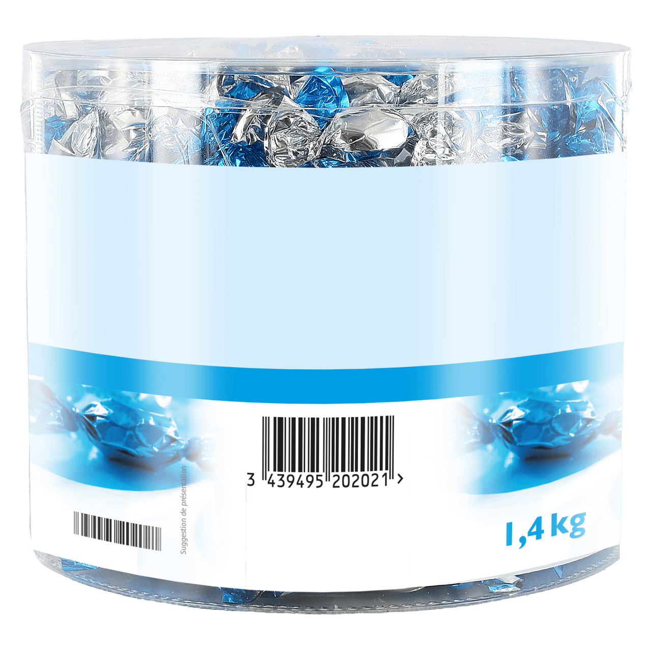 RIOBA Bonbons d'accueil à la menthe x 420 pcs - 1.4 kg