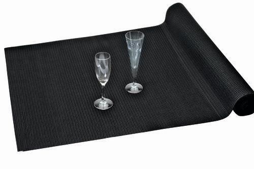 Tapis de bar PVC noir rouleau 3 mètres