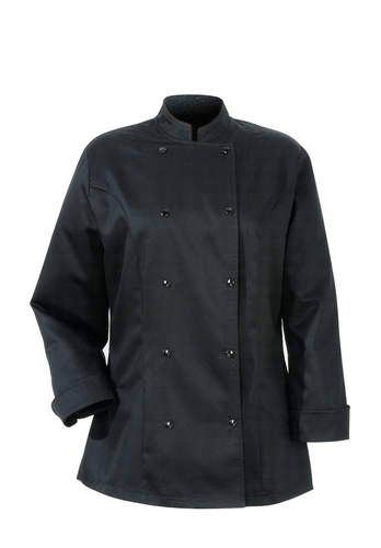 Veste de cuisine femmes noire manches longues T.M