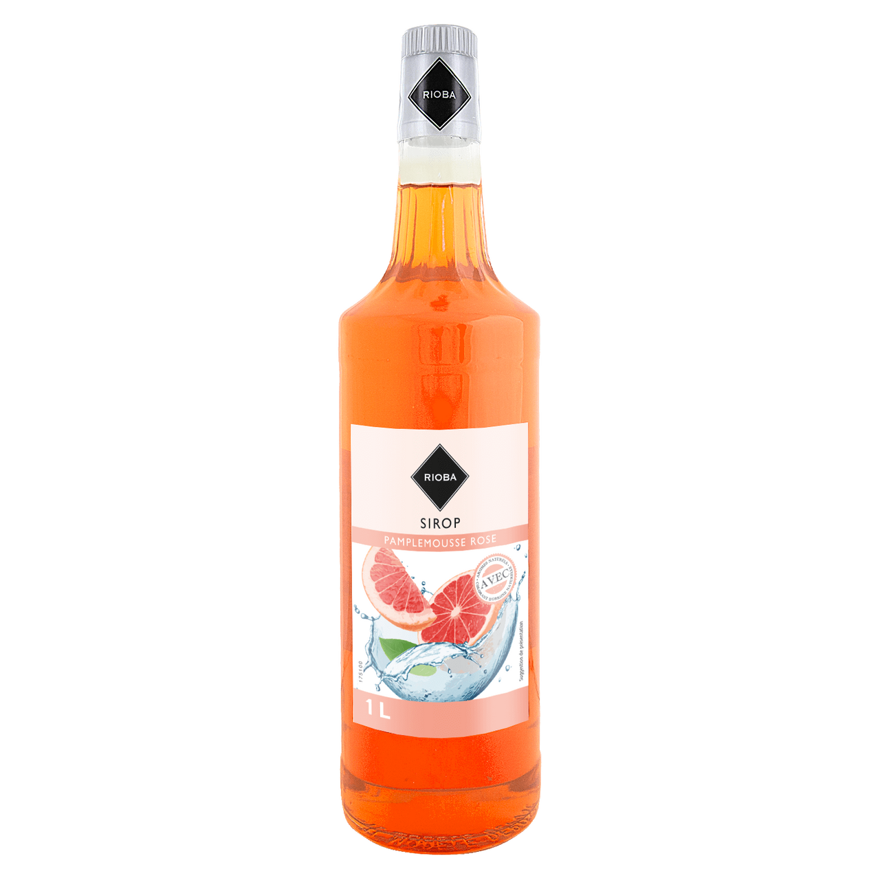 RIOBA Sirop de pamplemousse rose 1 L verre perdu