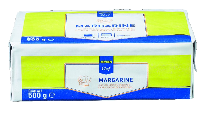 METRO Chef Margarine 80% cuisine et pâtisserie 500 g
