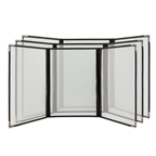 Securit Protège menu Cristal A4 3 pages x 3