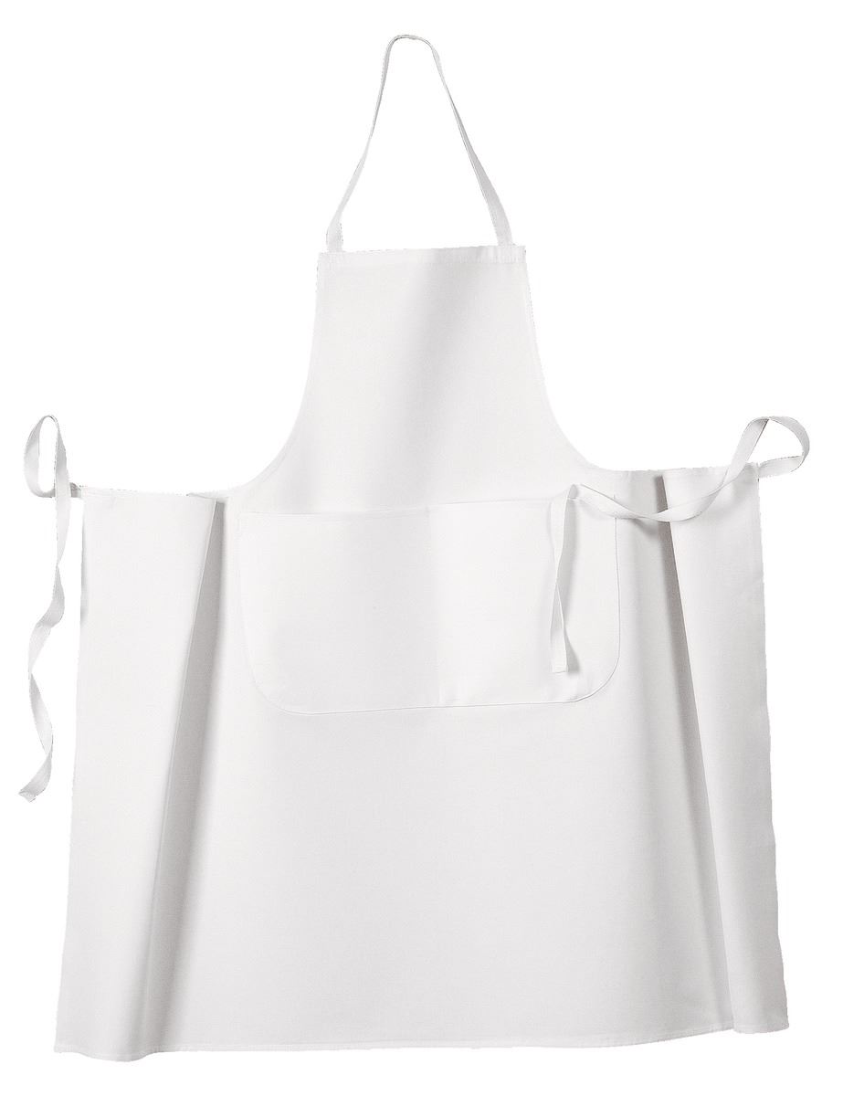 Tablier de cuisine valet blanc 105 x 100 cm x 10 Molinel
