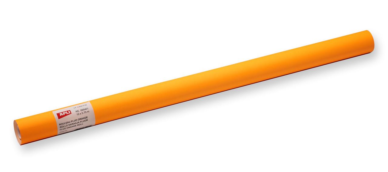 Rouleau papier fluo orange 10 x 0.70 m