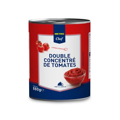 Double concentré de tomates 28% boîte 4/4