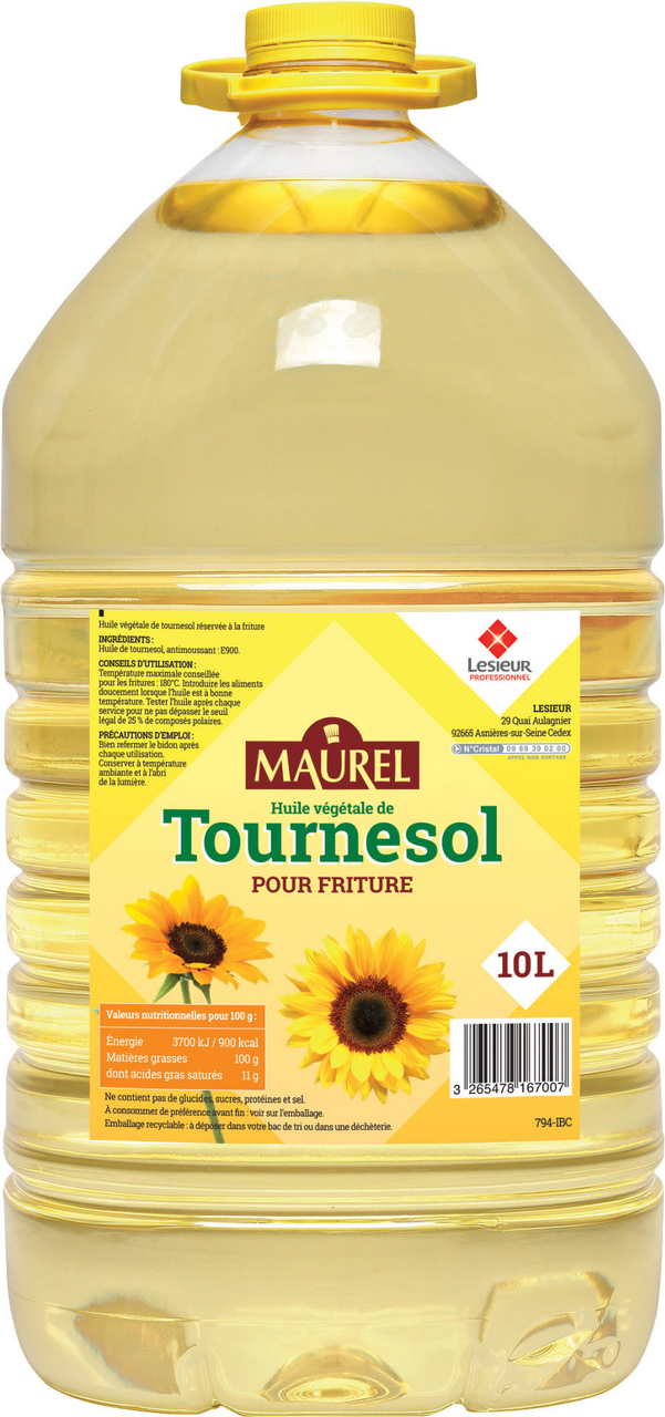 Maurel Huile de tournesol 10 L