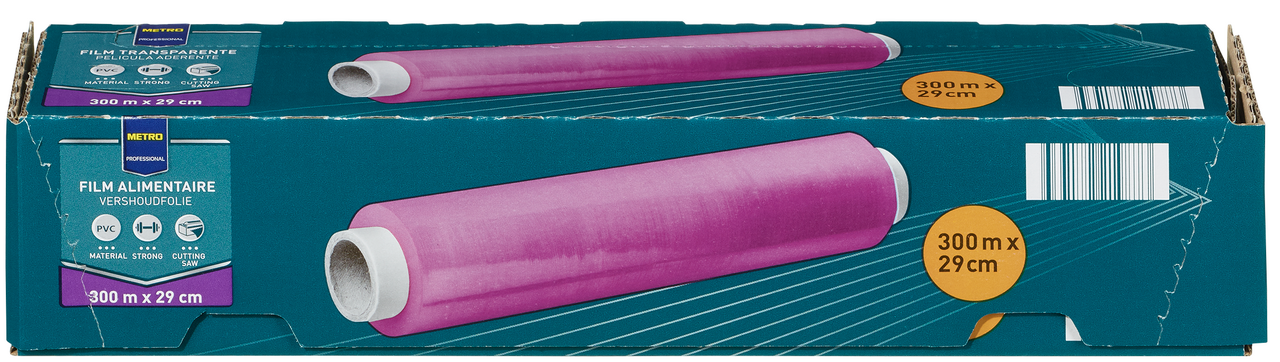 METRO PROFESSIONAL Film alimentaire étirable 300 m x 29 cm