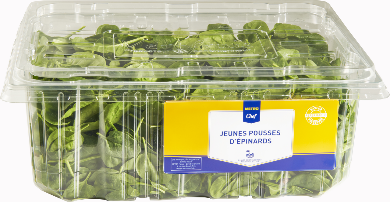 METRO Chef Salade jeune pousses épinard France1 kg