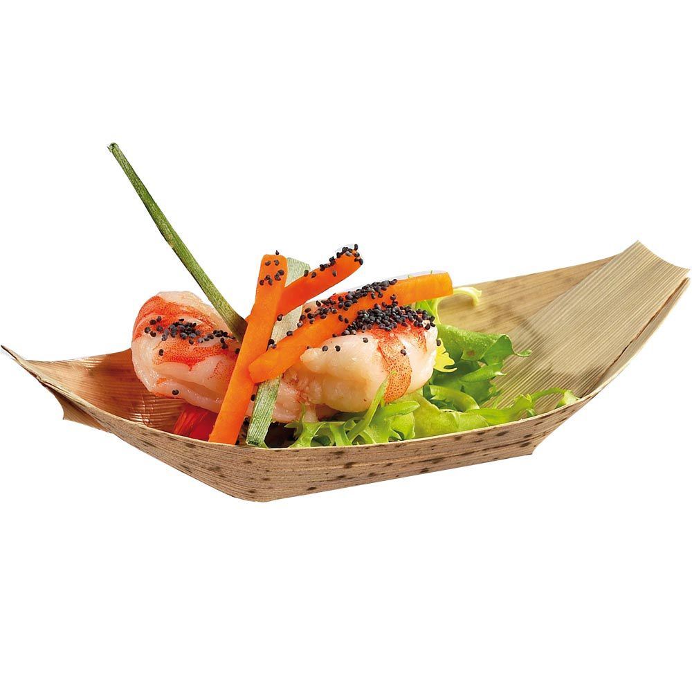 Jonque Solia en feuille de bambou 18 x 10 x 4 cm (vendu par 1000)