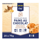 METRO Chef Pain au chocolat au beurre 20 x 75 g boîte 1.5 kg