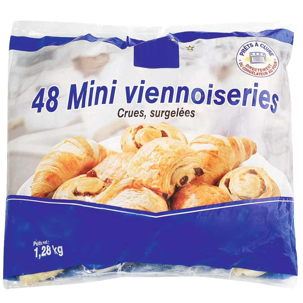 METRO Chef Assortiment de mini viennoiseries prêt à cuire 48 pièces soit 1.3 kg