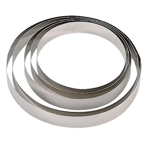 Cercle à mousse inox rond 18 cm H.4.5 cm Gobel
