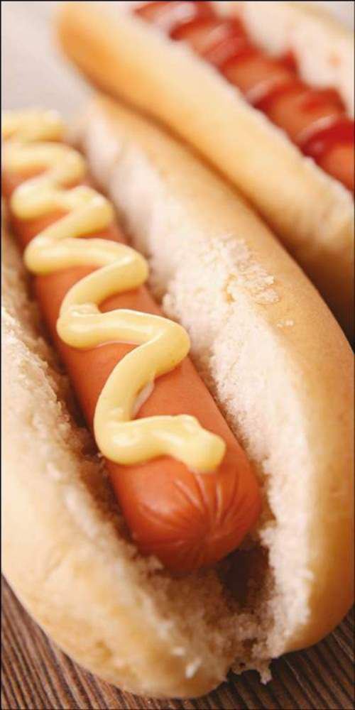 Image adhésive hot dog