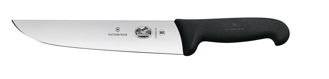 Couteau de boucher manche noir 18 cm Victorinox