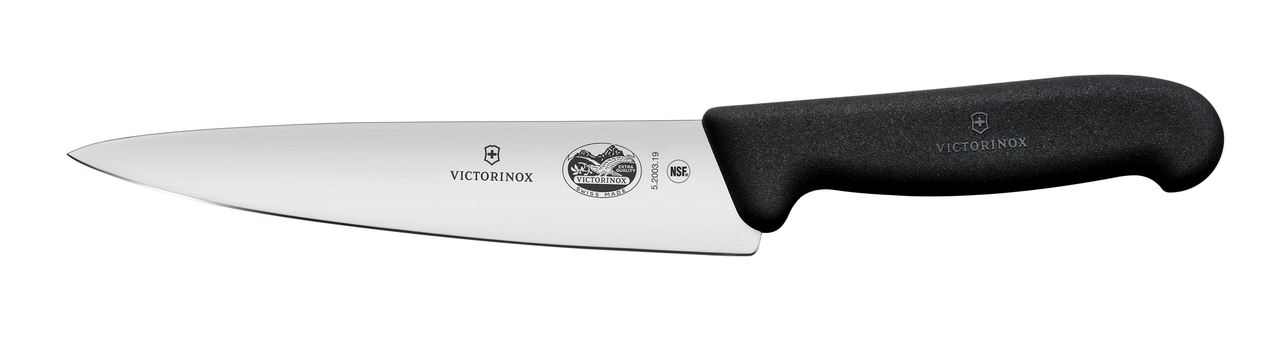 Couteau éminceur manche noir 19 cm Victorinox