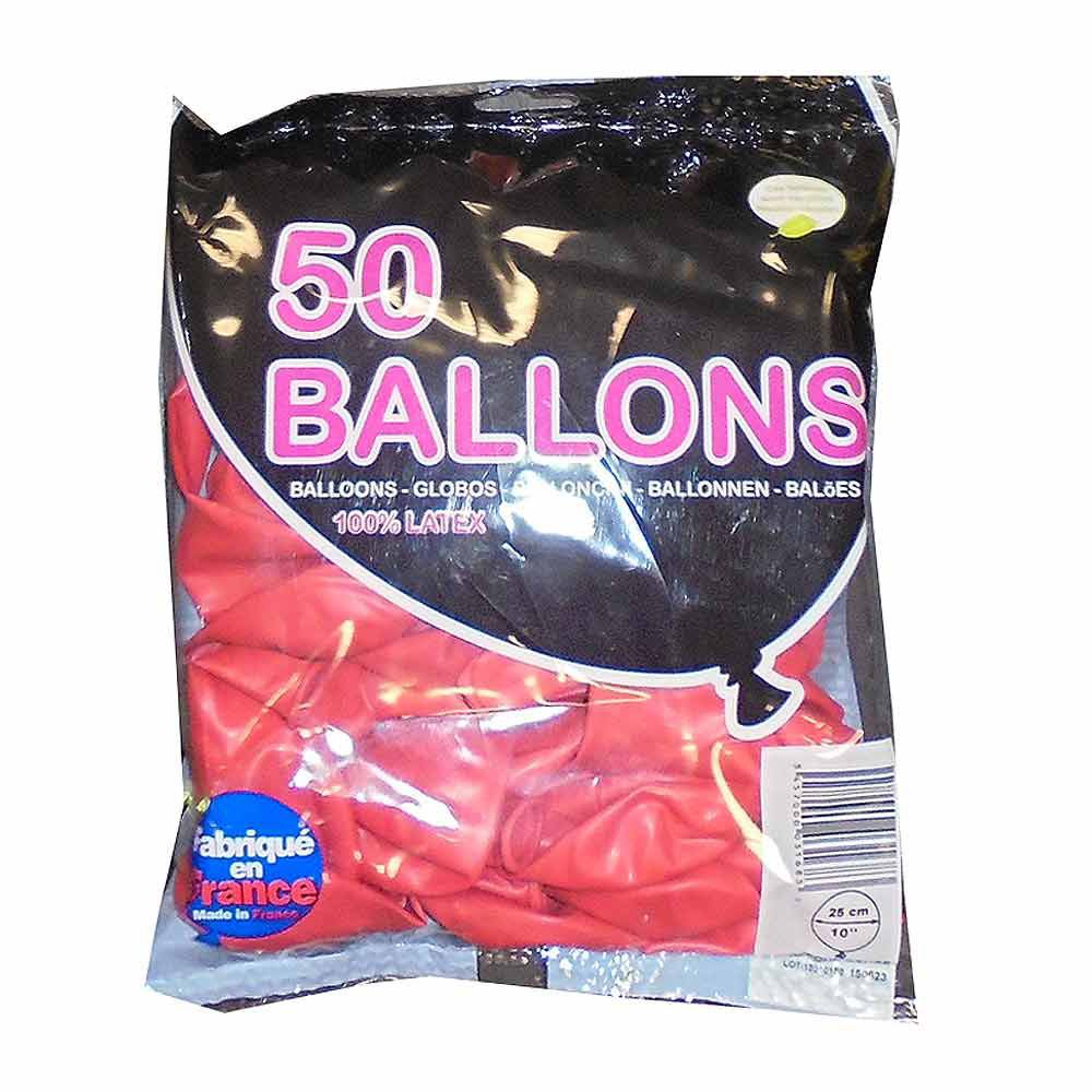 Ballon 30 cm rouge x50