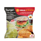 Délices & Snacks Burger de filet de poulet pané halal 10 x 100 g