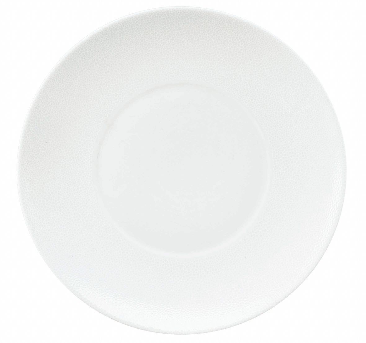 Assiette de présentation Galuchat blanc 31 cm Sarreguemines