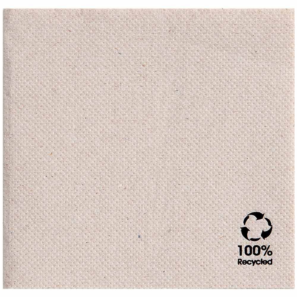 Serviette jetable recyclée dble point Feel green noir H.20 x L.20 cm x 100 Garcia de Pou - 191.09