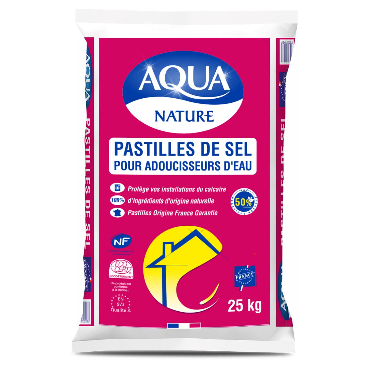 Pastille de sel pur 25 kg Aqua