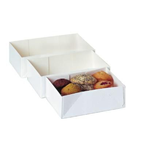 METRO PROFESSIONAL Boîte petits fours blanc 18 x 12 x 5 cm x 100