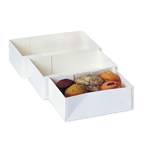 METRO PROFESSIONAL Boîte petits fours blanc 16 x 11 x 5 cm x 100 METRO Professional
