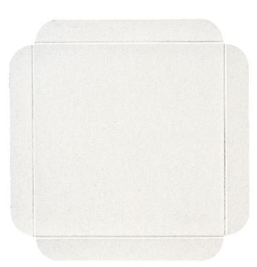 Carré blanc rainé 15 x 15 cm (vendu par 250)